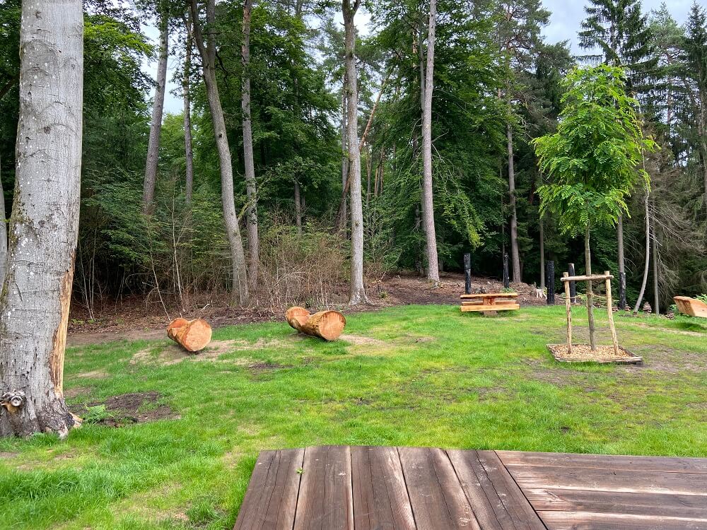 Steg am Meulenwald-Moseltal-Blick Steg am Meulenwald-Moseltal-Blick