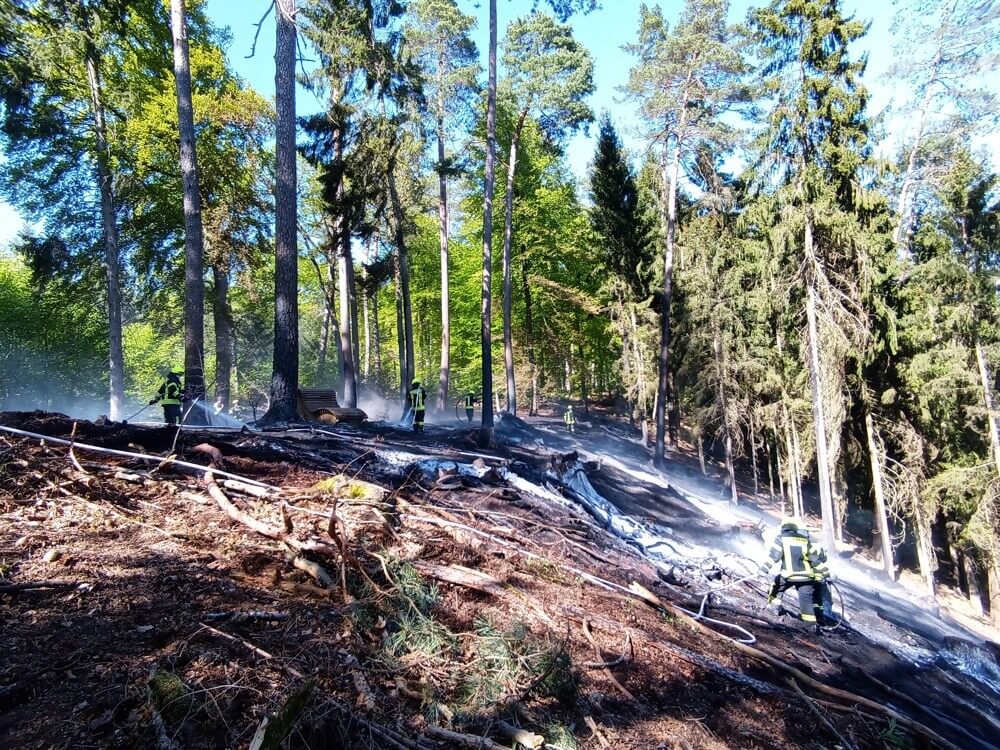 Fläche des Meulenwald-Moseltal-Blick im Jahr 2020 nach dem Brand Fläche des Meulenwald-Moseltal-Blick im Jahr 2020 nach dem Brand