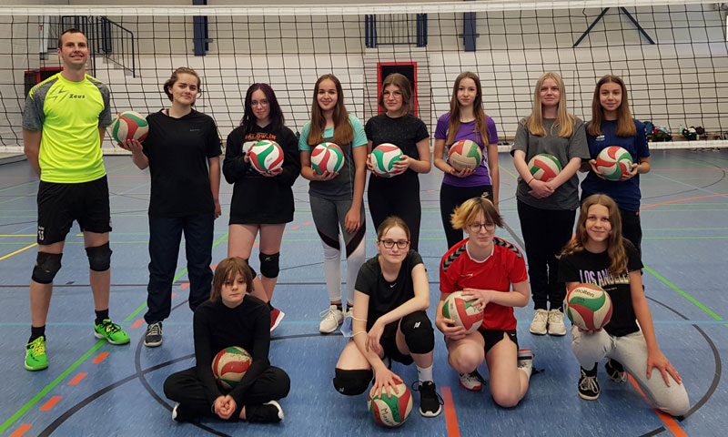 Das Mädchen-Team der Abteilung Volleyball des TuS Mosella Schweich e.V."