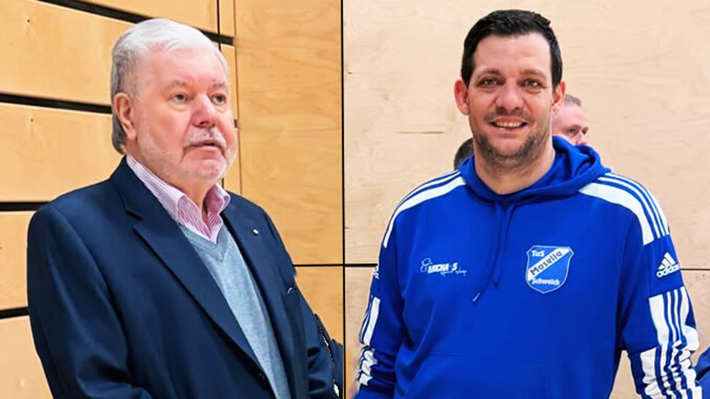 Kurt Beck und Mosella-Präsident Harald Emmrich beim Flach-Cup-2026