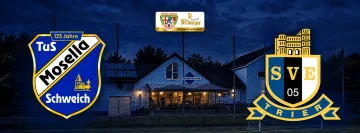 TuS Mosella Schweich gegen SV Eintracht Trier 05 vor dem Stadion am Winzerkeller
